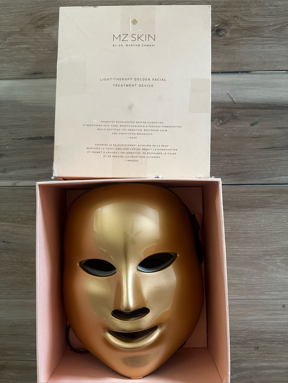 MZ Skin light Therapy Golden Facial Device